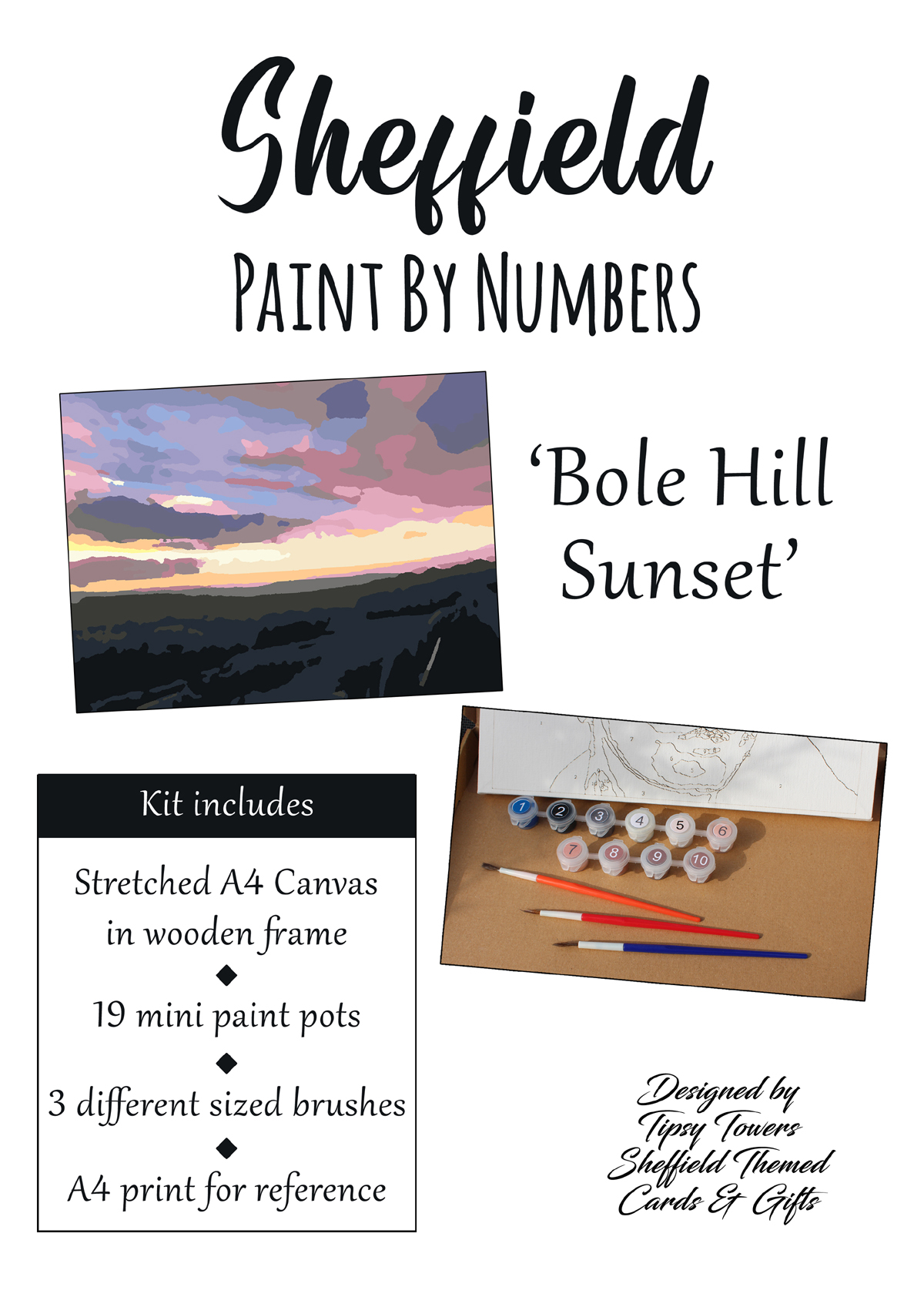Paint by Numbers of Bole Hills